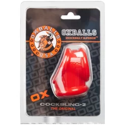 Oxballs Cocksling 2.0 Cockring Rood -Sinful 23565 oxballs cocksling 2 0 90 pack q100