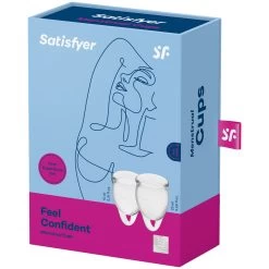 Satisfyer Feel Confident Menstruatiecup Tansparant 2-pack 5 Satisfyer Feel Confident Menstruatiecup Tansparant 2-pack -Sinful 23574 satisfyer feel confident menstruationskop clear 2 pak 10 package q100