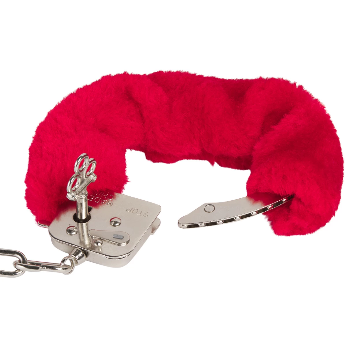 Baseks Pluche Red Handboeien 2 Baseks Pluche Red Handboeien - Afbeelding 2
