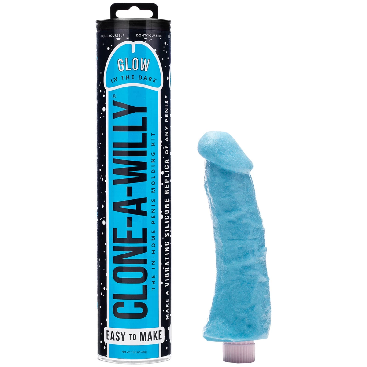 Clone-A-Willy DIY Homemade Dildo Clone Kit Glow In The Dark Blue 1 Clone-A-Willy DIY Homemade Dildo Clone Kit Glow In The Dark Blue