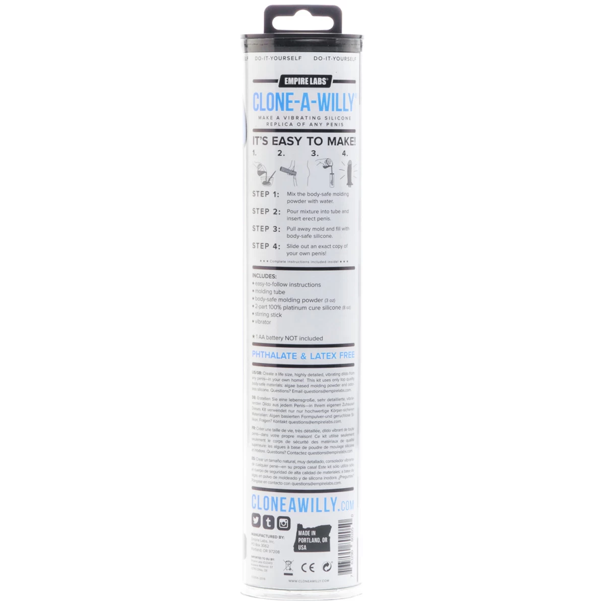 Clone-A-Willy DIY Homemade Dildo Clone Kit Glow In The Dark Blue 4 Clone-A-Willy DIY Homemade Dildo Clone Kit Glow In The Dark Blue - Afbeelding 4