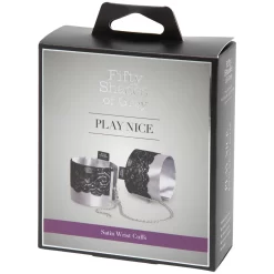 Fifty Shades Of Grey Play Nice Satijnen Verstelbare Handboeien 7 Fifty Shades Of Grey Play Nice Satijnen Verstelbare Handboeien -Sinful 23997 fifty shades of grey play nice satin og blonde handleds manchetter 90 pack q100