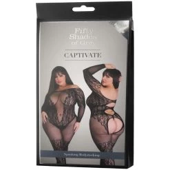 Fifty Shades Of Grey Captivate Plus Size Spanking Bodystocking -Sinful 24205 fifty shades of grey captivate spanking bodystocking plus size 90 pack q100