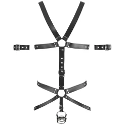 Orion Zado Harnas Met Drievoudige Cockring -Sinful 24210 zado harness with cock ring 03 q100