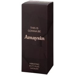 Amaysin Vibrerende Buttplug Medium -Sinful 24500 amaysin vibrating medium butt plug 90 pack