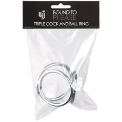 Bound To Please Triple Penis En Ball Ring -Sinful 24570 bound to please triple cock and ball ring 90 pack q100