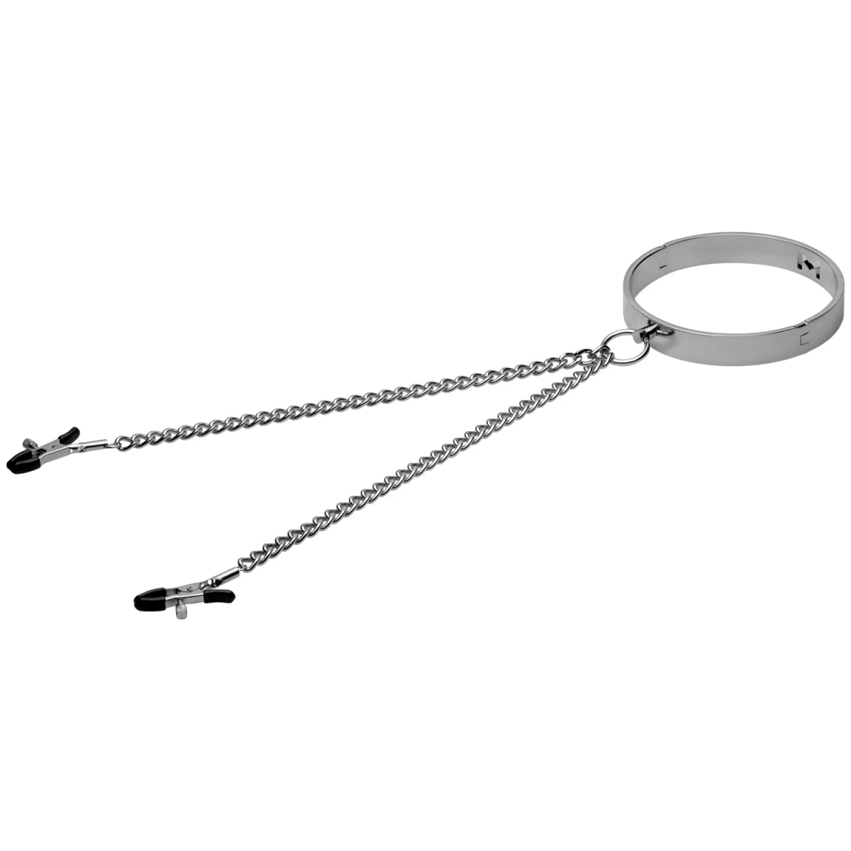 XR Brands Mistress By Isabella Slavenhalsband Met Tepelklemmen 2 XR Brands Mistress By Isabella Slavenhalsband Met Tepelklemmen - Afbeelding 2