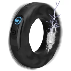 XR Brands Zeus E-Stim Pro Vibrerende Op Afstand Bedienbare Penisring -Sinful 24811 zeus e stim pro vibrating remote controlled cock ring 10 illustration q100