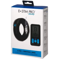 XR Brands Zeus E-Stim Pro Vibrerende Op Afstand Bedienbare Penisring -Sinful 24811 zeus e stim pro vibrating remote controlled cock ring 90 pack q100