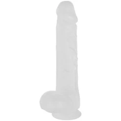 Willie City Classic Frosted Clear Realistische Dildo Met Zuignap 24,5 Cm