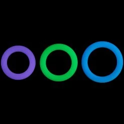 Baseks Glow In The Dark Cockring Set -Sinful 25139 baseks glow in the dark penisring s t 02 product q100