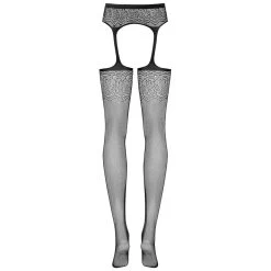 Obsessive Netkousen Met Jarretels -Sinful 25660 obsessive lace crotchless stockings 03 product q100 1