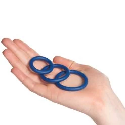 Sinful Business Blue Penisring Set Van 3 Stuks -Sinful 25931 sinful business blue cock ring set 3 pcs 50 hand q100