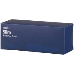 Sinful Business Blue Slim Buttplug Small -Sinful 25937 sinful business blue slim butt plug small 90 pack q100