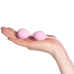 Sinful Playful Pink Dubbele Kegelballen -Sinful 25946 sinful playful pink double kegel balls 50 hand q100