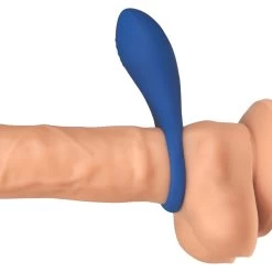 Sinful Business Blue Vibrerende Cockring Voor Koppels -Sinful 25948 sinful business blue rechargeable vibrating love ring 20 dildo q100