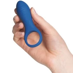 Sinful Business Blue Vibrerende Cockring Voor Koppels -Sinful 25948 sinful business blue rechargeable vibrating love ring 50 hand q100