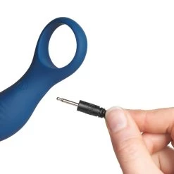 Sinful Business Blue Vibrerende Cockring Voor Koppels -Sinful 25948 sinful business blue rechargeable vibrating love ring 51 hand q100