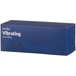 Sinful Business Blue Vibrerende Cockring Voor Koppels -Sinful 25948 sinful business blue rechargeable vibrating love ring 90 pack q100