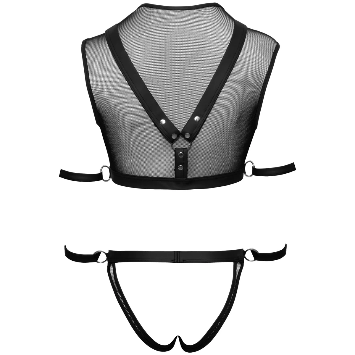 Orion Svenjoyment Visnet Crop Top Met Jock En Handboeien 4 Orion Svenjoyment Visnet Crop Top Met Jock En Handboeien - Afbeelding 4