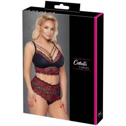 Orion Cottelli Curves Rode Kanten Bh Set Plus Size -Sinful 26082 cottelli curve red lace bra set plus size 90 pack q100