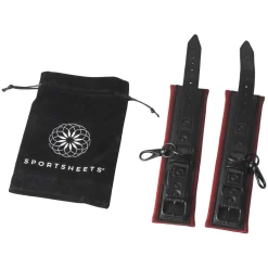 Sportsheets Saffron Kunstleren Verstelbare Handboeien -Sinful 26102 sportsheets saffron handcuffs 04 product q100