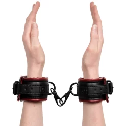 Sportsheets Saffron Kunstleren Verstelbare Handboeien -Sinful 26102 sportsheets saffron handcuffs 50 hand q100