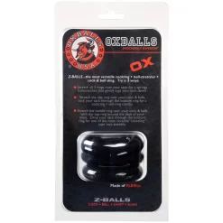 Oxballs Z-Balls Penisring En Ballstretcher -Sinful 26159 oxballs cock ring and ball stretcher black 90 pack q100