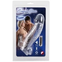 Orion You2Toys Crystal Clear Penis Sleeve Met Vibrerende Konijnenoren -Sinful 26264 you2toys chrystal skin penis sleeve with vibration 23 cm 90 pack q100