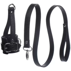 XR Brands Strict Balstretcher Met Riem -Sinful 26337 strict ball stretcher with leash 04 product q100