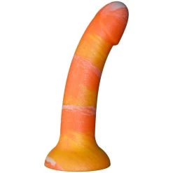 Baseks Orange Sunset Siliconen Dildo Met Zuignap 18 Cm
