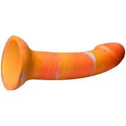 Baseks Orange Sunset Siliconen Dildo Met Zuignap 18 Cm -Sinful 26367 baseks orange sunset silicone dildo 04 product q100