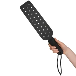 XR Brands Master Series Rubberen Paddle Met Studs -Sinful 26408 master series studded rubber paddle 50 hand q100