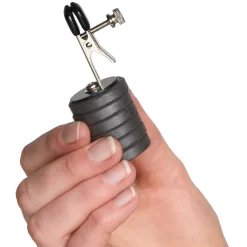 XR Brands Master Series Onus Tepelklem Met Magnetische Gewichten 4 XR Brands Master Series Onus Tepelklem Met Magnetische Gewichten -Sinful 26416 master series onus nipple clip with magnet weights 50 hand q100