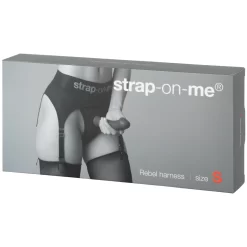 Strap-On-Me Rebel Harness String Met Jarretels -Sinful 26424 strap on me rebel harness 90 pack q100 1
