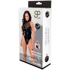 Guilty Pleasure Datex & Mesh Halter Body -Sinful 26654 guilty pleasure datex bodystocking 90 pack q100