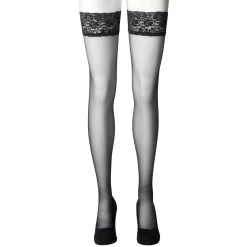 NORTIE Sage Hold-up Kousen -Sinful 26725 nortie sage hold up stockings with lace and backseam 04 product q100