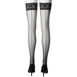 NORTIE Sage Hold-up Kousen -Sinful 26725 nortie sage hold up stockings with lace and backseam 06 product q100
