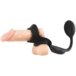 Orion Rebel Men's Gear Penisring Met Buttplug Met Afstandsbediening -Sinful 26787 rebel cock ring with remote controlled butt plug 20 dildo q100