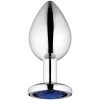 Sinful Blue Jewel Metalen Buttplug Medium