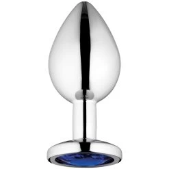 Sinful Blue Jewel Metalen Buttplug Medium
