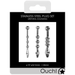 Ouch! Metal Urethral Sounds Plugset 7 Ouch! Metal Urethral Sounds Plugset -Sinful 26797 ouch metal urethral sounds plug set 90 pack q100