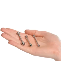 Ouch! Nail Metal Urethral Sound Plugset -Sinful 26799 ouch metal urethal sound nail plug set 50 hand q100