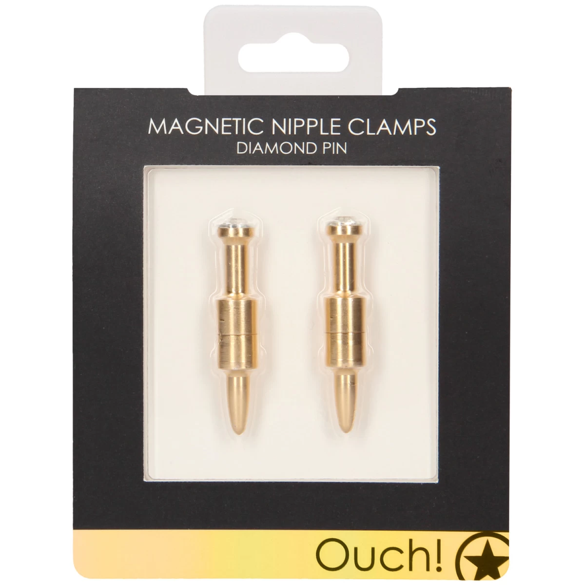 Ouch! Magnetische Tepelklemmen Met Diamanten Pin 6 Ouch! Magnetische Tepelklemmen Met Diamanten Pin - Afbeelding 6
