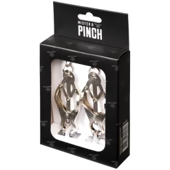 Mister B Pinch Japanese Clover Tepelklemmen Met Ketting -Sinful 26819 mister b pinch japanese nipple clamps with chain 90 package q100