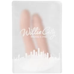 Willie City Realistische Dubbele Dildo Met Zuignap 18 Cm -Sinful 26828 willie city realistisk dobbelt dildo 90 pack q100