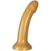 Baseks Sparkling Gold Siliconen Dildo Met Zuignap 18 Cm
