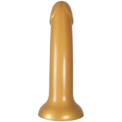 Baseks Sparkling Gold Siliconen Dildo Met Zuignap 18 Cm -Sinful 26841 baseks sparkling gold silicone dildo 03 product q100