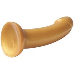 Baseks Sparkling Gold Siliconen Dildo Met Zuignap 18 Cm -Sinful 26841 baseks sparkling gold silicone dildo 04 product q100