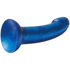 Baseks Metallic Blue Siliconen Dildo Met Zuignap 18 Cm -Sinful 26843 baseks metallic blue silicone dildo 04 product q100